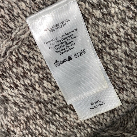 Eddie Bauer Lamb’s Wool Beige and Red Sweater Size 2XL - Picture 7 of 9